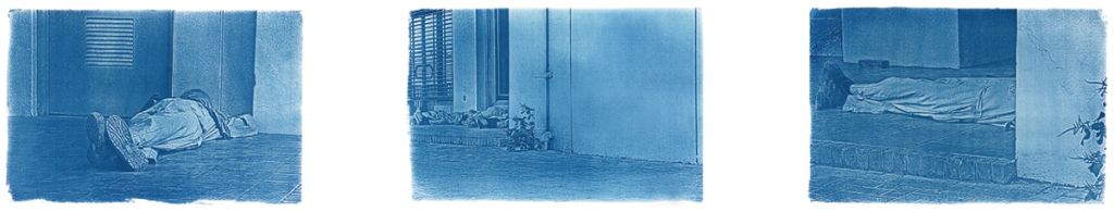 What is there will be there tomorrow, 2012 Cyanotype print on watercolor paper