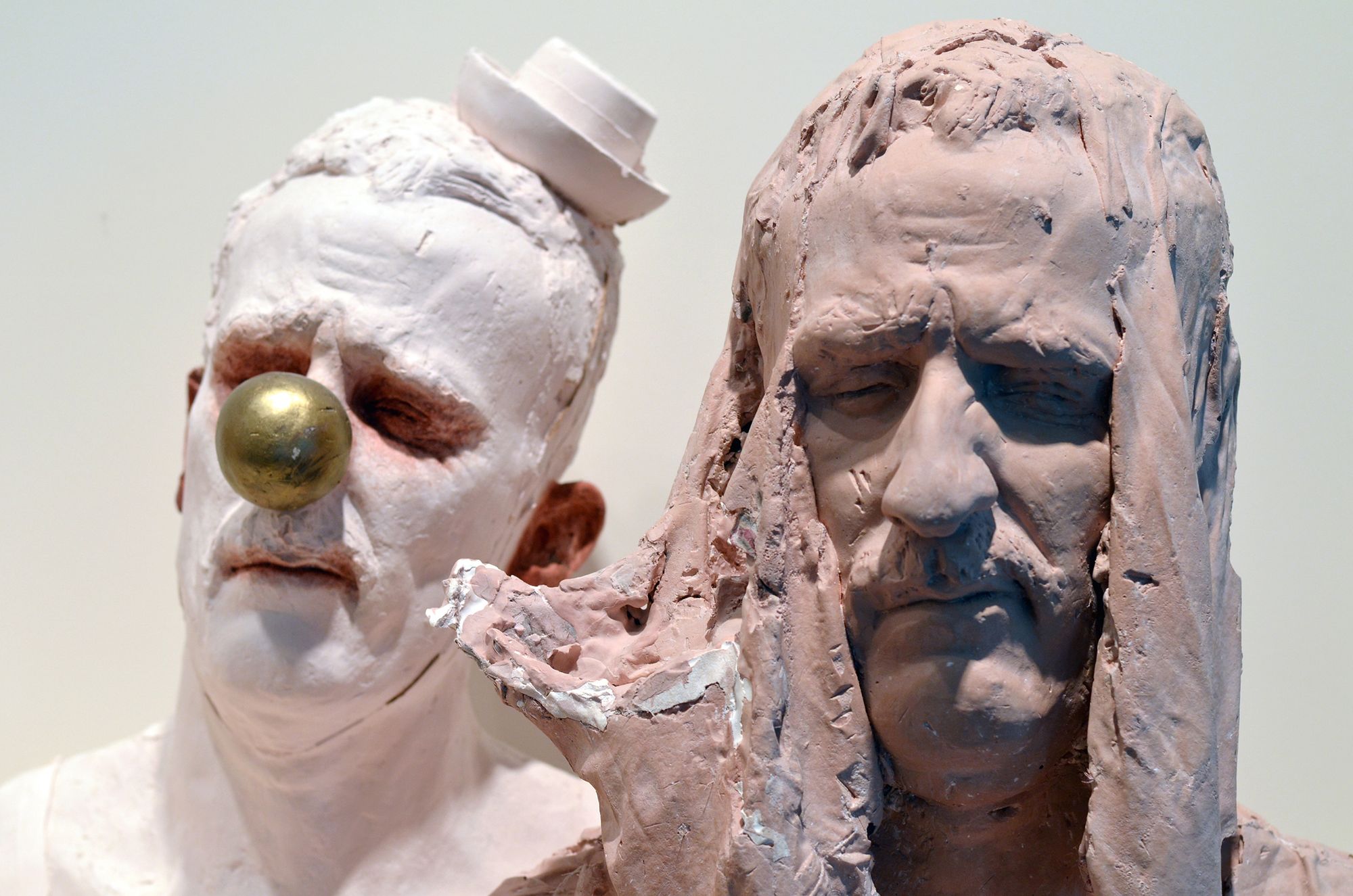  "Head Series" Polychrome Plaster Life-size busts, size varies Depending on Installation. 2014