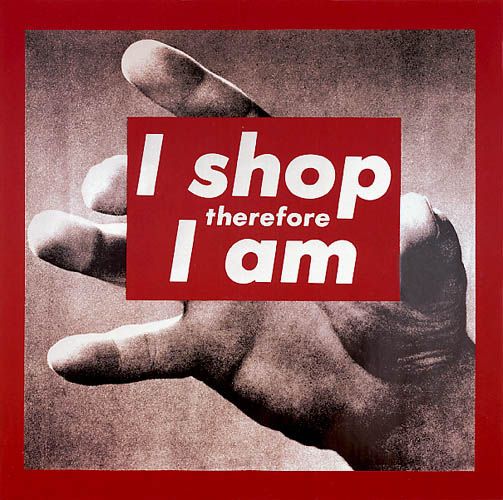 Barbara Kruger Untitled (I Shop Therefore I Am) 1983