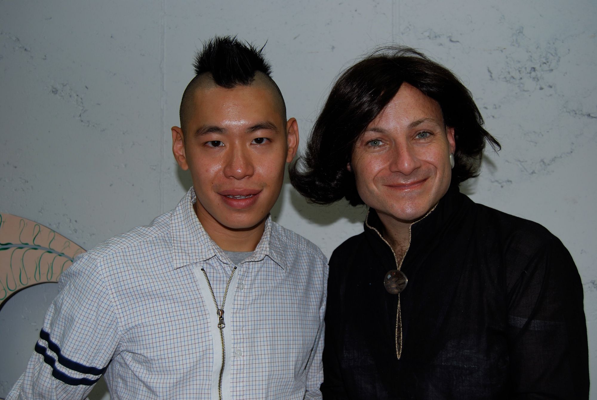 Photograph of Betsey Geffen & Whitney curator Christopher Lew, New York. Courtesy of Gallery Diet, Miami, Florida.