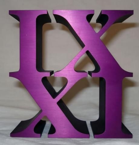 IX XI (Nine Eleven)2010, Aluminum, 3' x 3' x 1.5