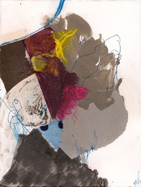 "Visual Diary #3" Mixed media collage on paper 6.5 x 5 2011