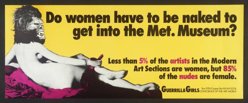 Guerrilla Girls [no title], 1985–90 Screenprint on paper 280 x 710 mm Tate Collection