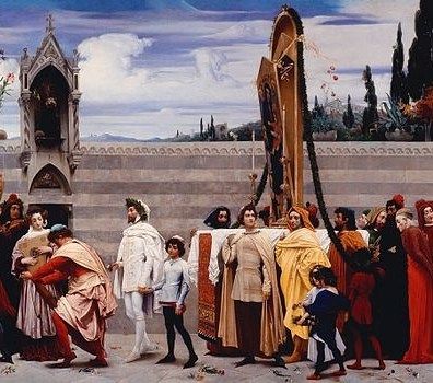 Frederic Leighton,Cimabue's Celebrated Madonna, 1853–5, Oil on canvas, The National Gallery, London